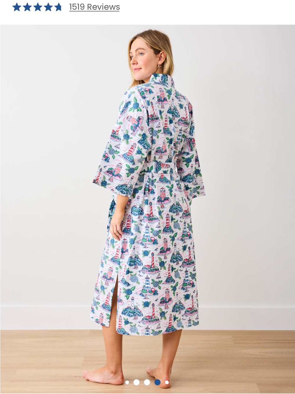 PrintFresh Lighthouse Keeper Kimono Robe - Picture 4 of 5